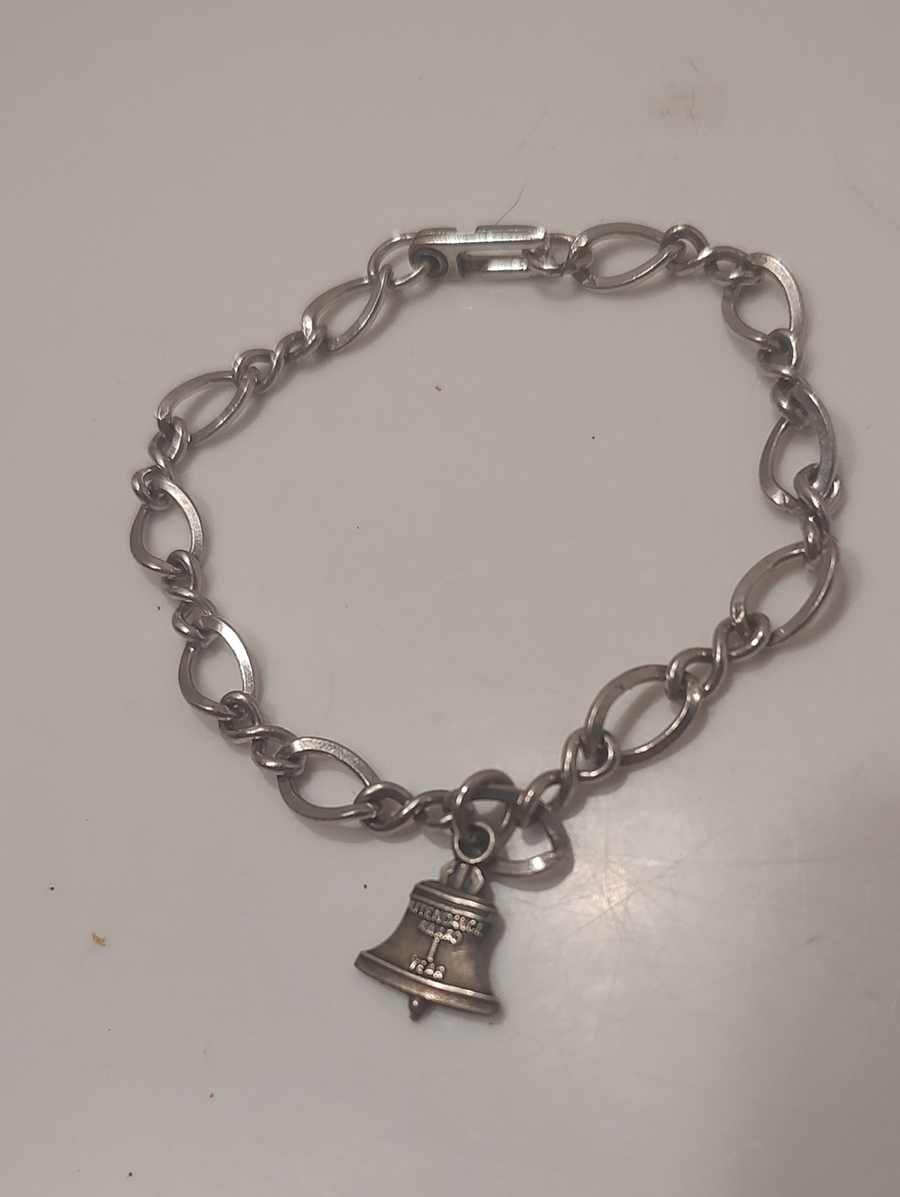 Vtge New England Bell Telephone Telegraph Employee Award Charm Bracelet 1 yr